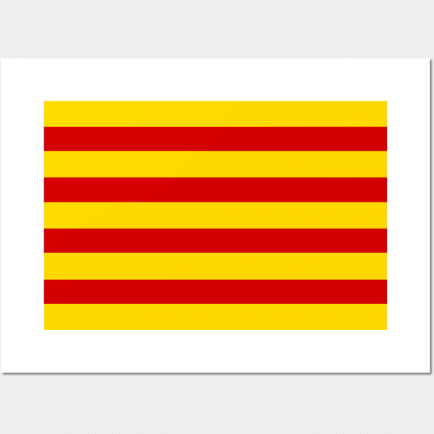 Catalonia Flag Wall Art by Historia